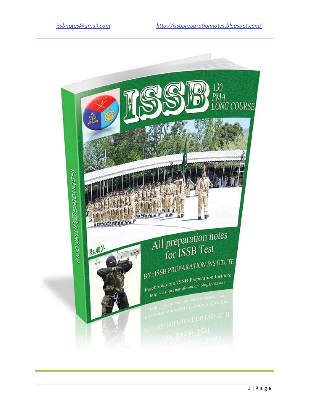 Complete ISSB BOOK pdf - Contents x Selection Process at ISSB x ...