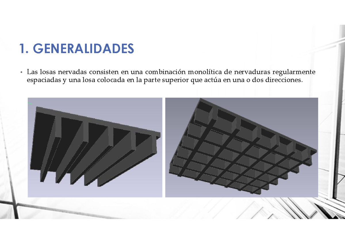 Clase Hormig N Armado Ii Generalidades Las Losas Nervadas