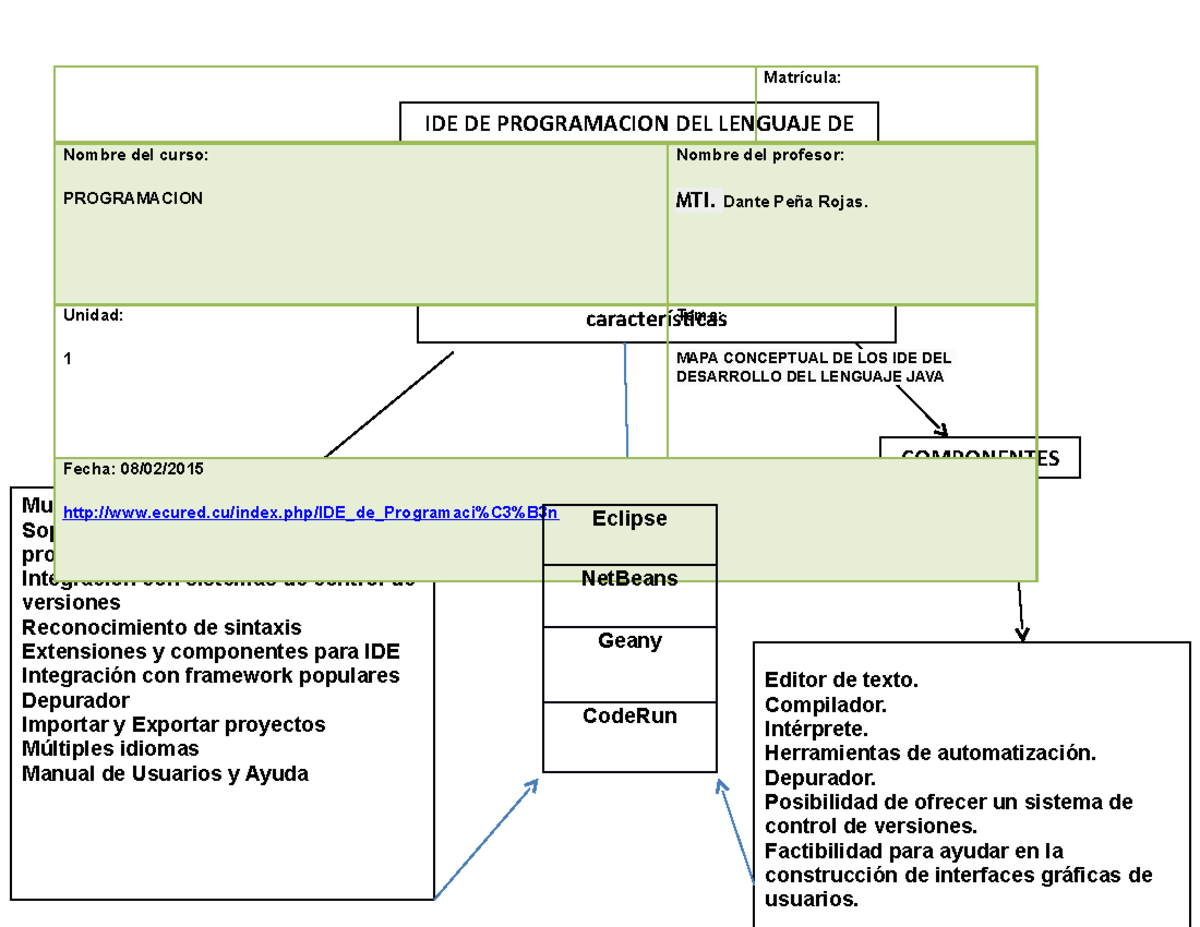 Actividad 3 - MAPA CONCEPTUAL DE LOS IDE DEL DESARROLLO DEL LENGUAJE ...