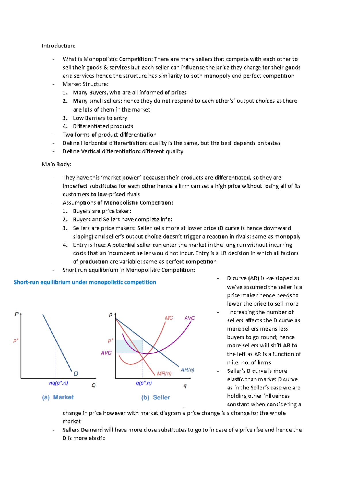 Week 17 - Monopolistic Competition - Introduction: What Is Monopolistic ...