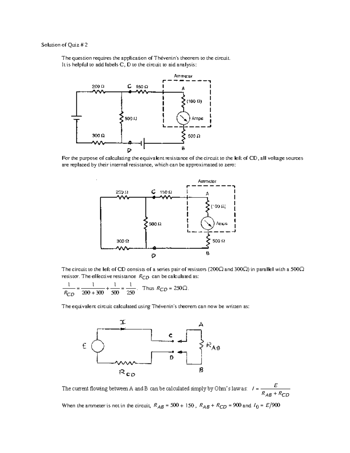 Solution of Quiz No. 2 - Instrumentation and Measurement systems (MT ...