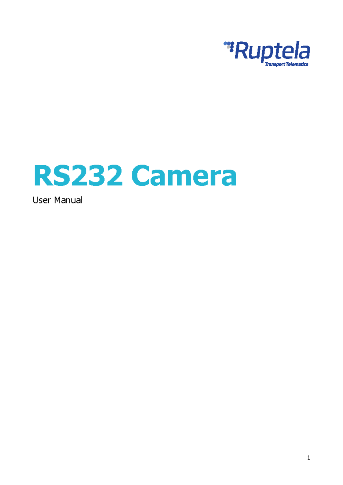 EN RS232 Camera - Resumen electronica - RS232 Camera User Manual Table ...