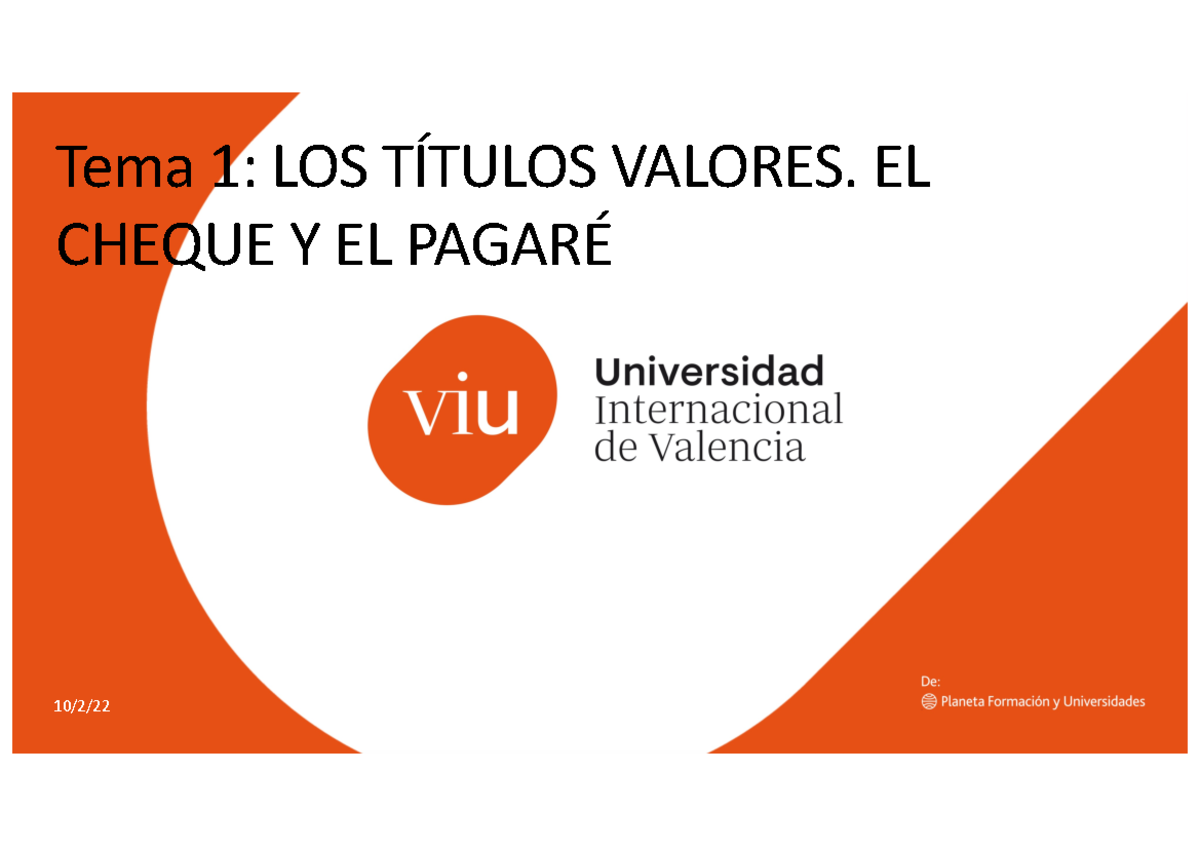 4 Tema 14 El Cheque Y Pagaré Tema 1 Los TÍtulos Valores El Cheque Y El PagarÉ Los TÍtulos 9114