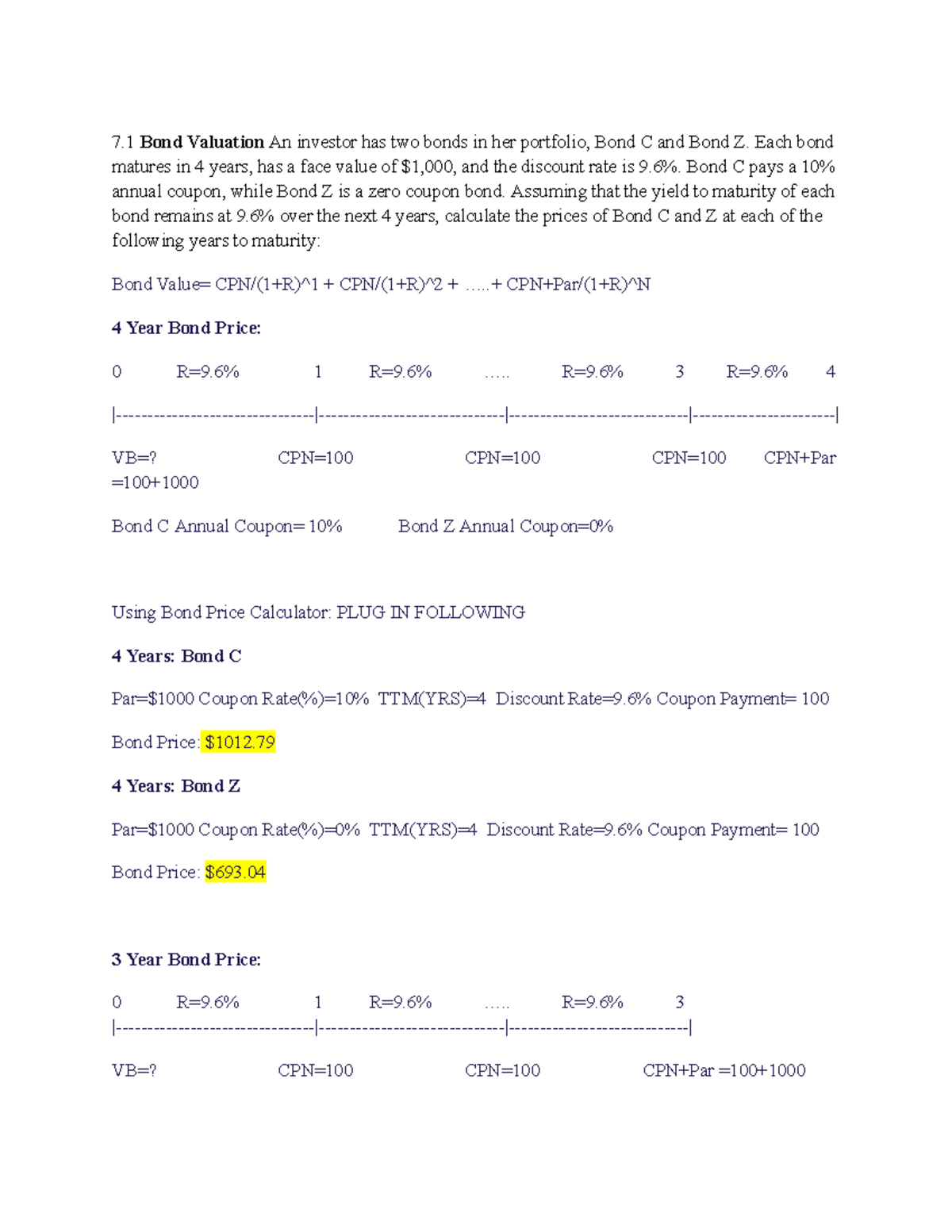 assignment of bond