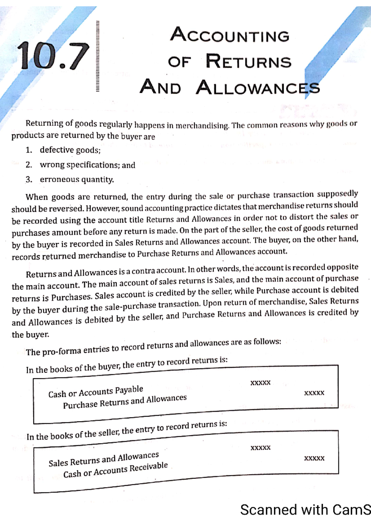 10.7 Accounting of Returns and Allowances - Financial Accounting and ...