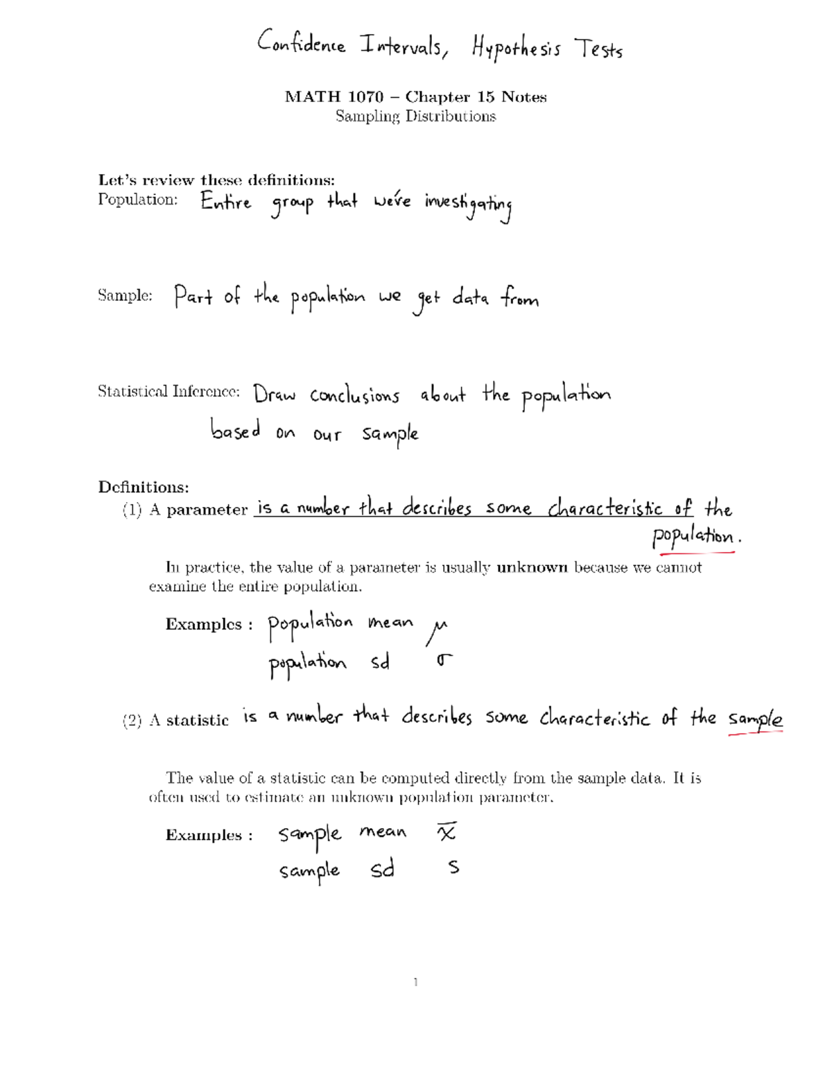 Chapter 15-Complete - stats - Confidence Intervals, Hypothesis Tests ...