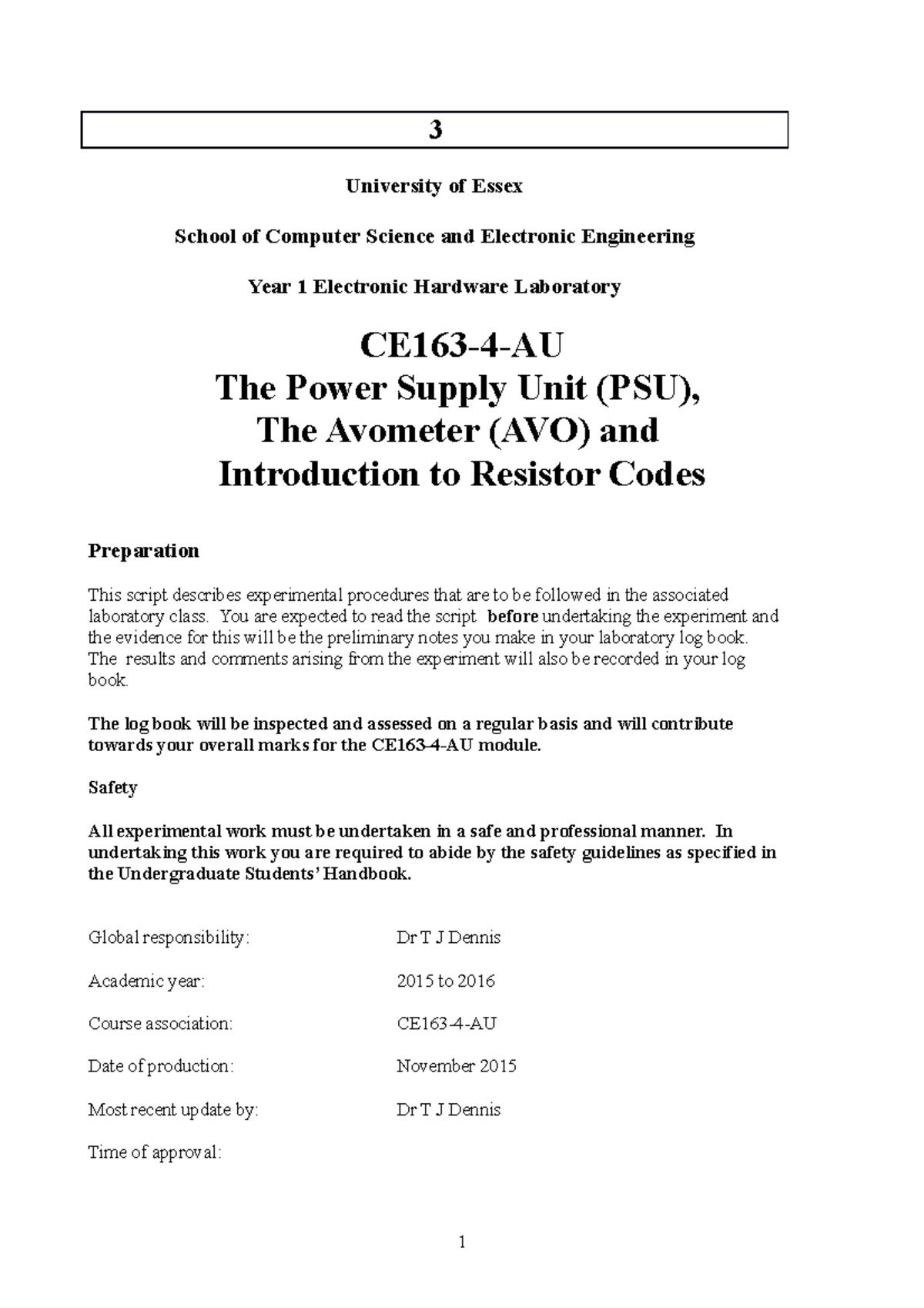 Lab 4 Script/Instructions - 3 University of Essex School of Computer ...