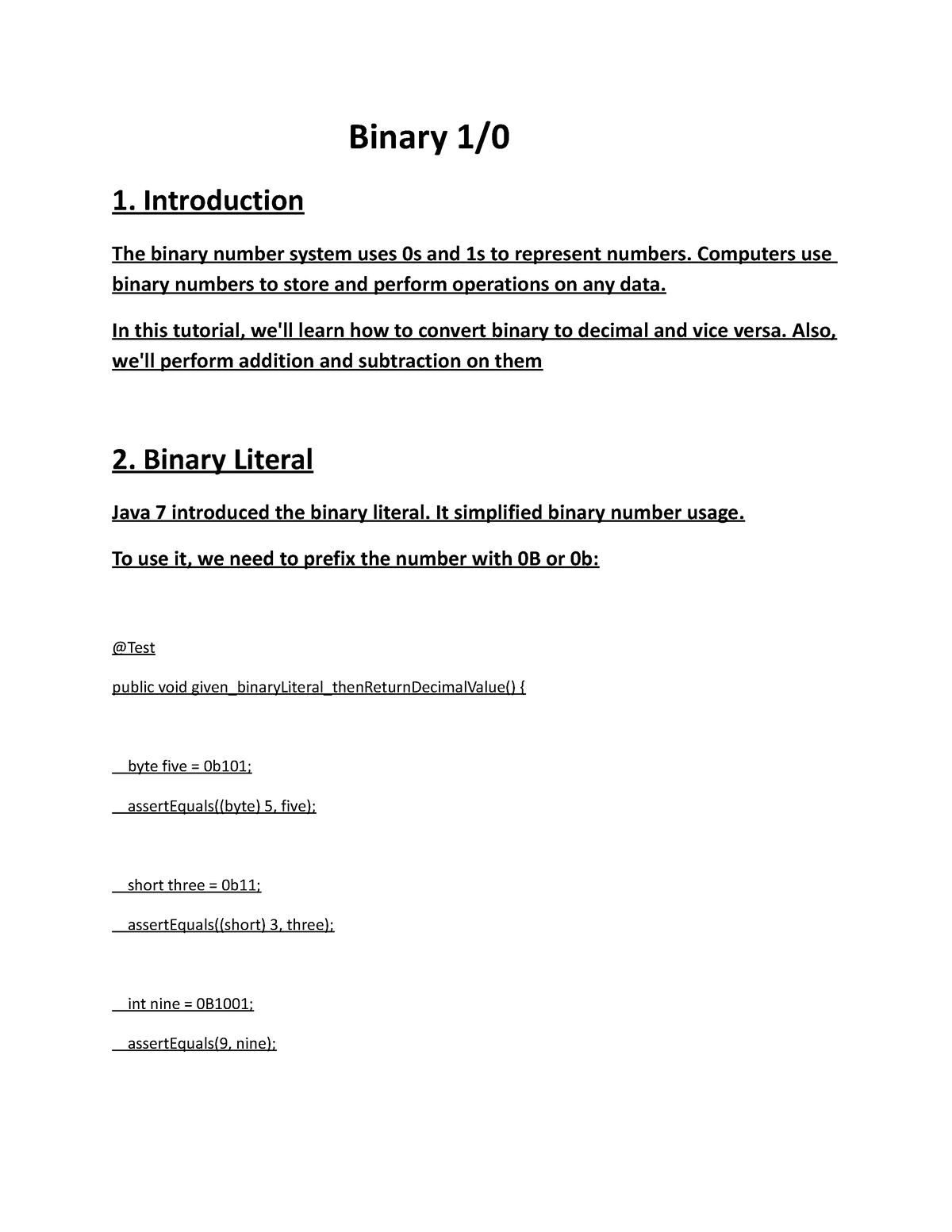 Binary-1-bopols - Binary 1/ 1. Introduction The binary number system ...