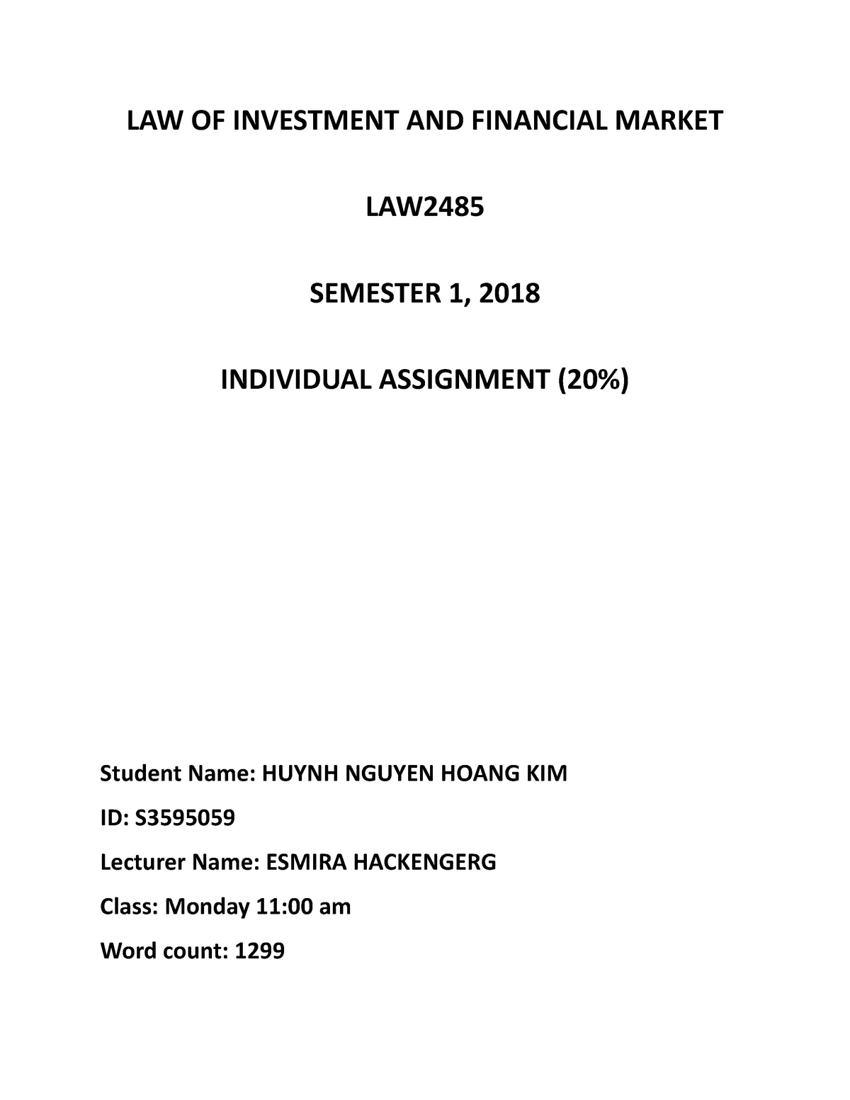 dissertation on investment law