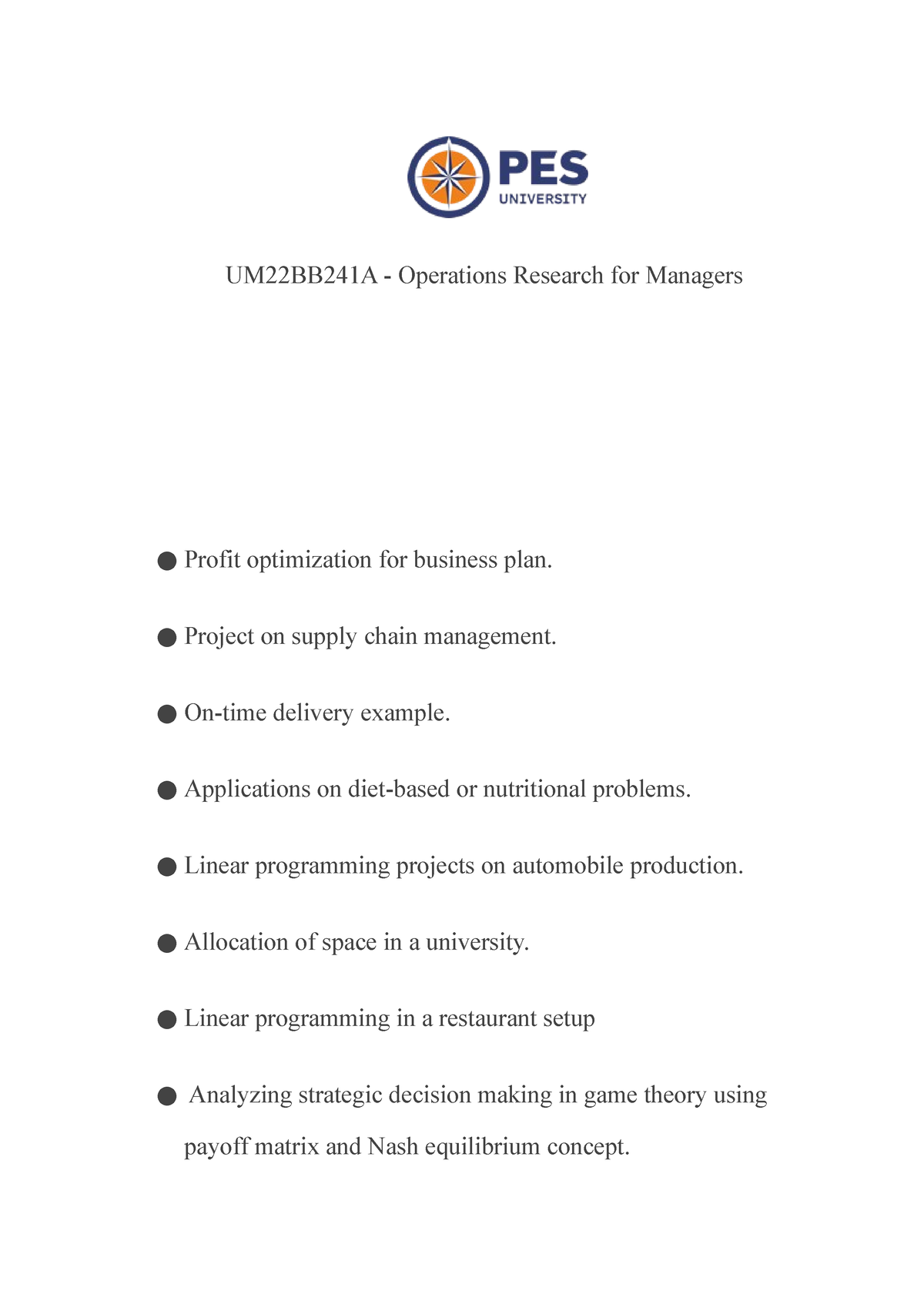 current research topics in operations management