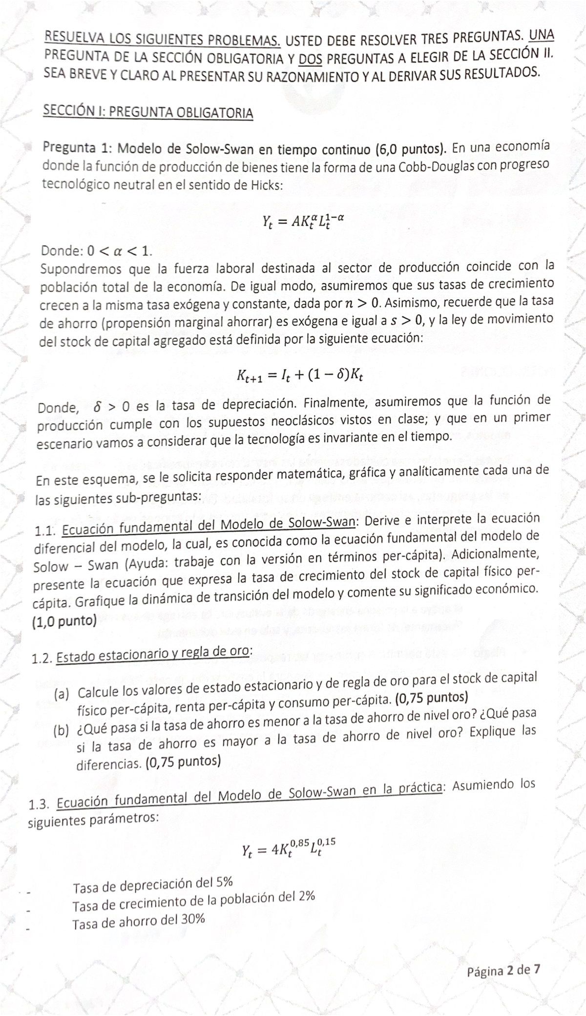 Parcial 2024-01 - RESUELVA LOS SIGUIENTES PROBLEMAS. USTED DEBE ...