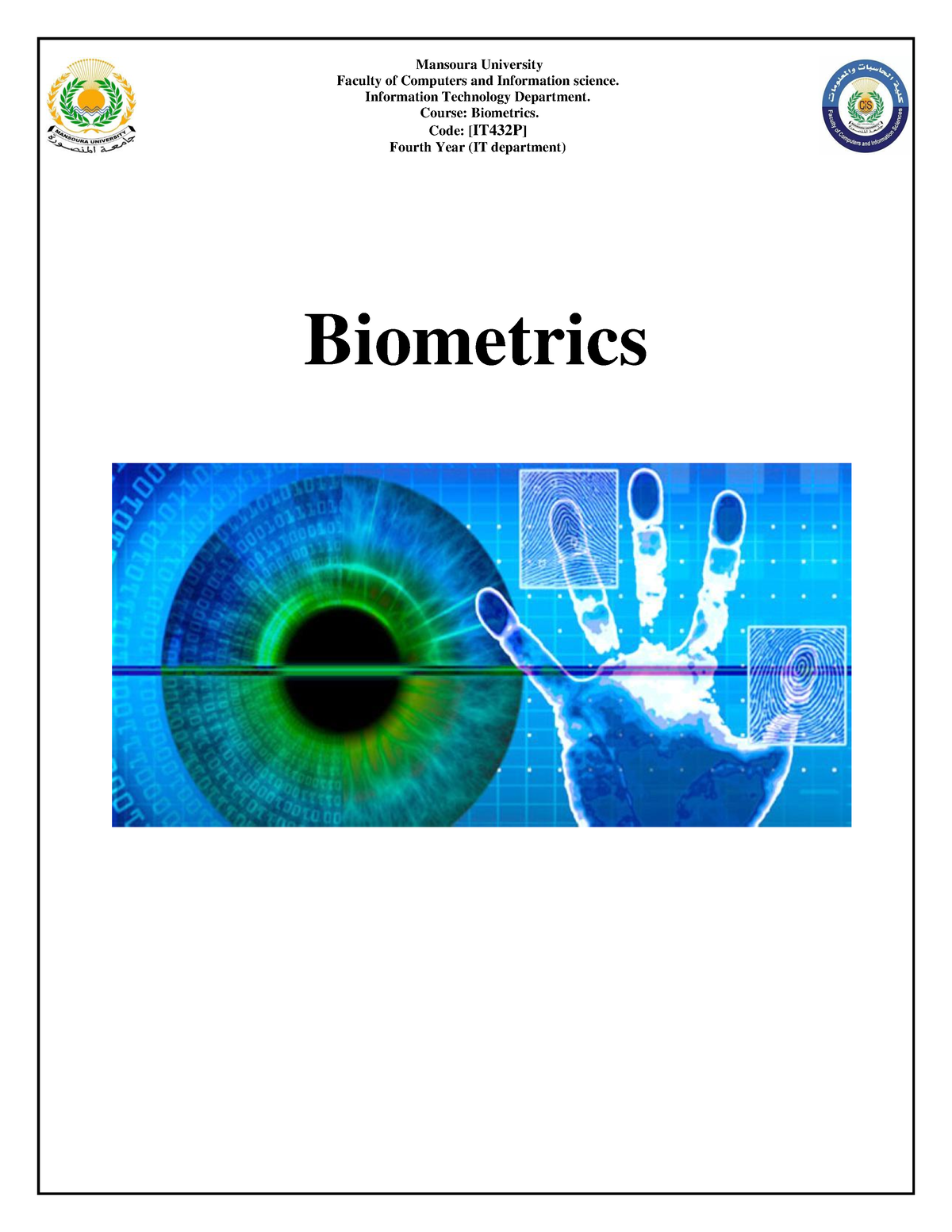 doctoral thesis in biometrics