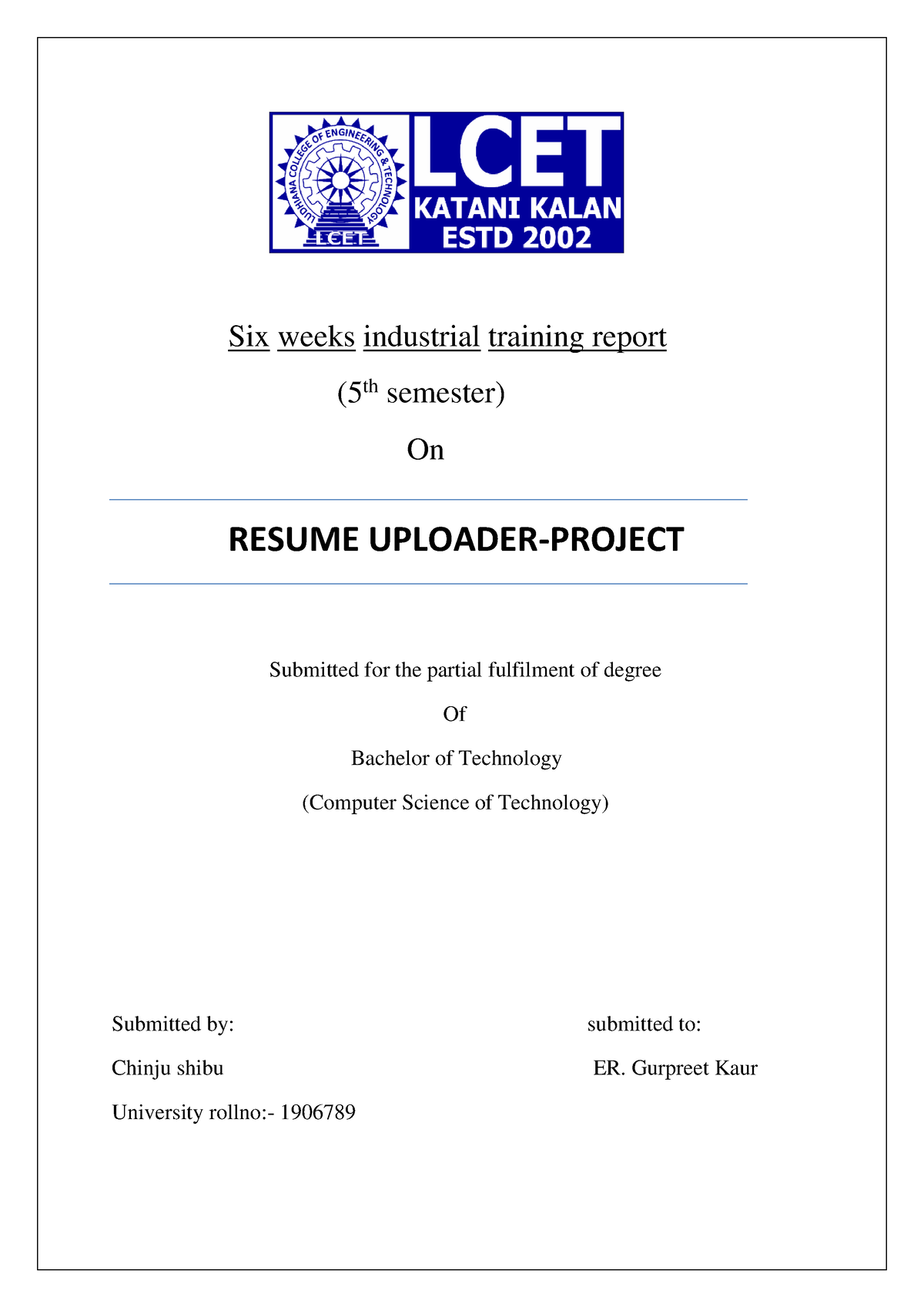 Resume uploader file11 Website Development Studocu