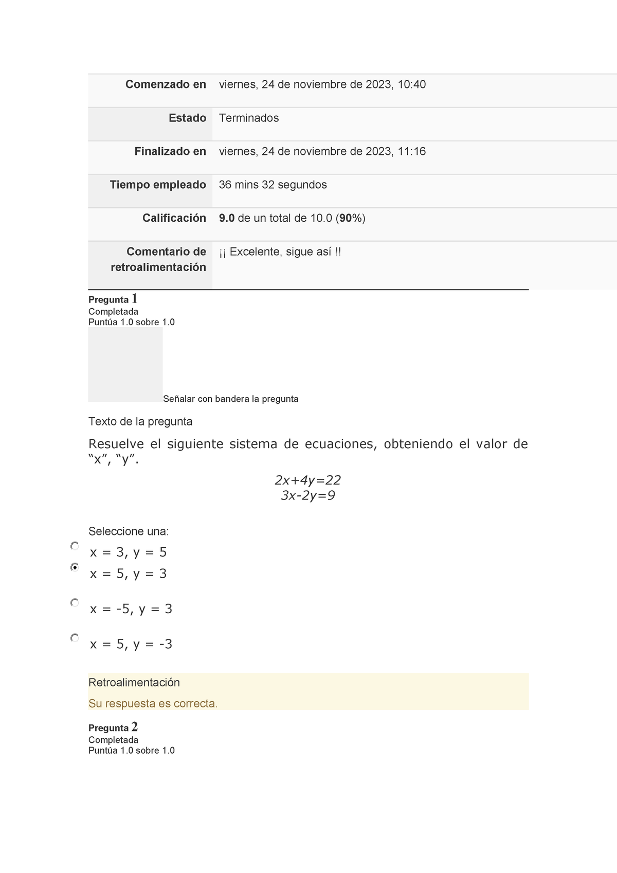 Modalidad De Examen Semana 5 Algebra Superior - Comenzado En Viernes ...