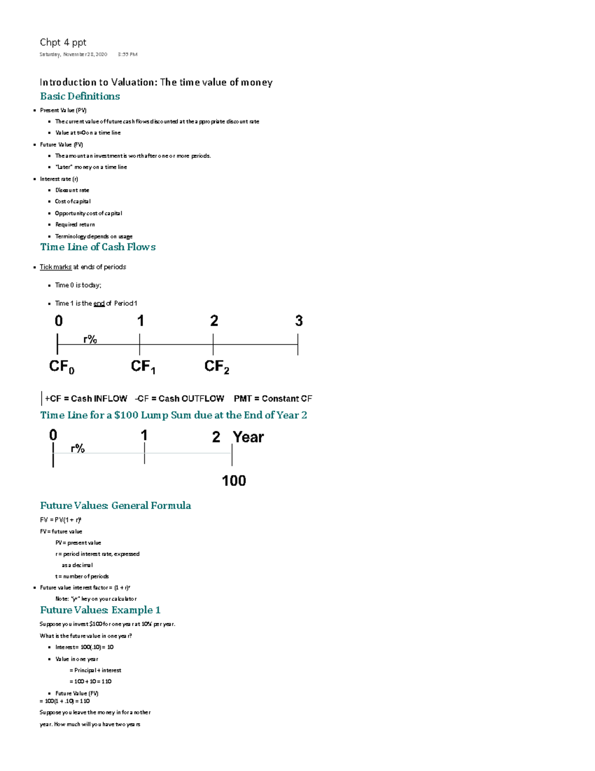 Chapter 4 Ppt - Lecture Notes 4 - Chpt 4 Ppt Saturday, November 28 ...