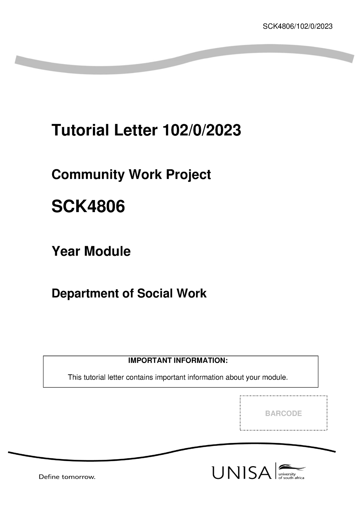 102 2023 0 B - Student Manual For Practical Work - SCK4806/102/0 ...