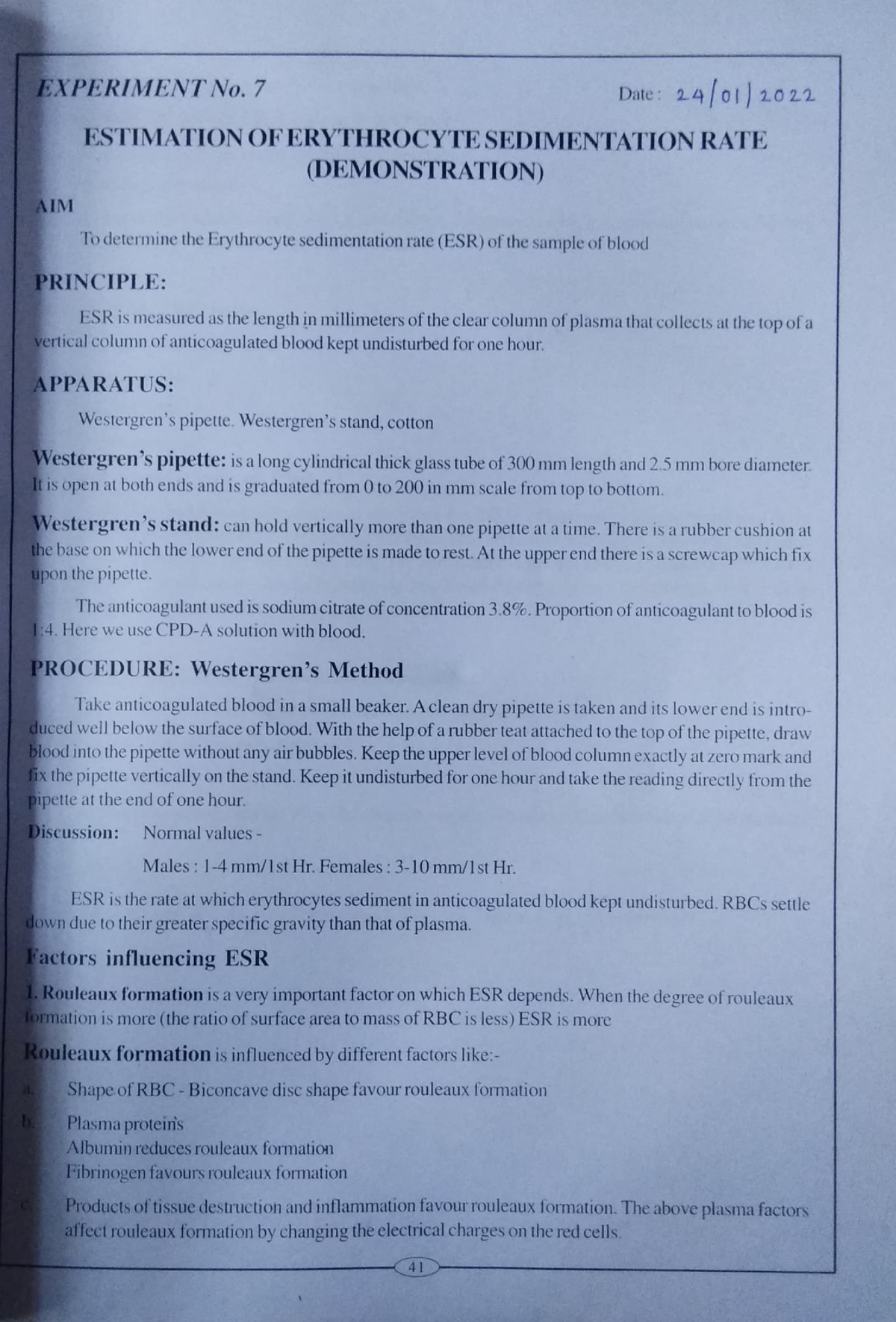 esr-this-is-the-practical-record-of-erythrocyte-sedimentation-rate-or