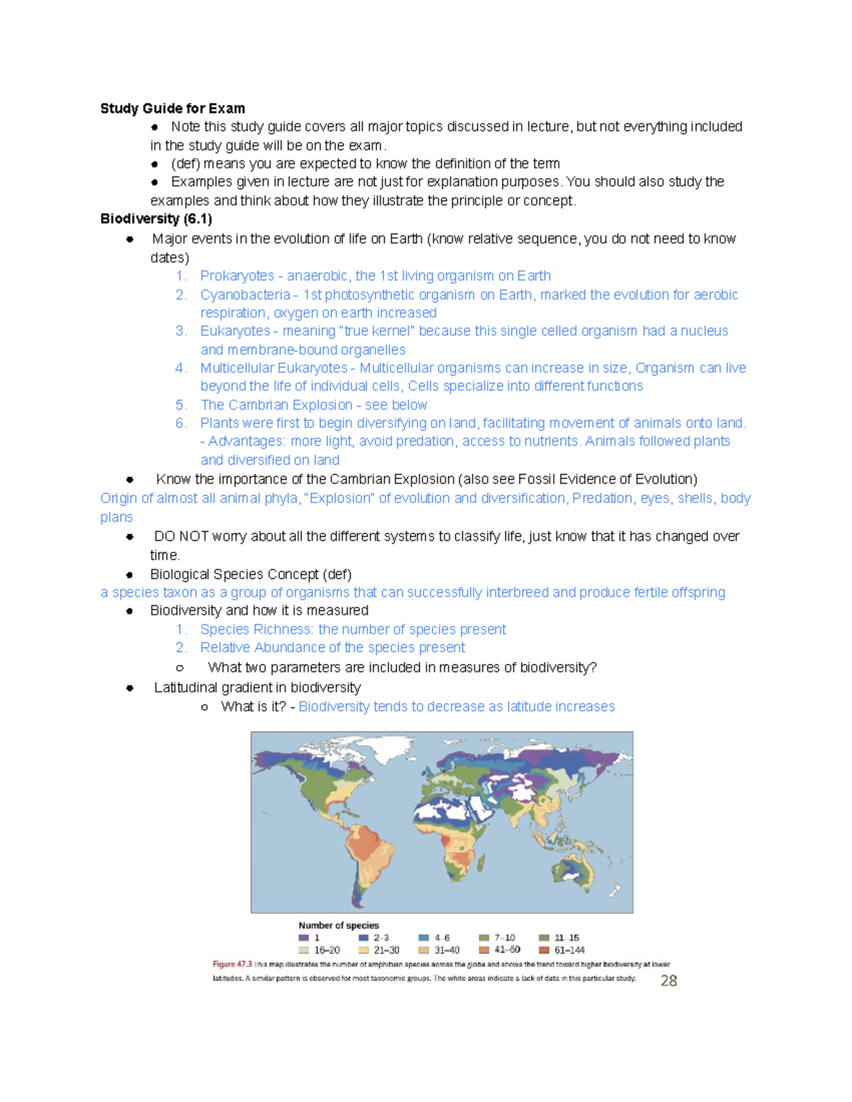 NS201 Exam 2 SG - A study guide - Study Guide for Exam Note this study ...