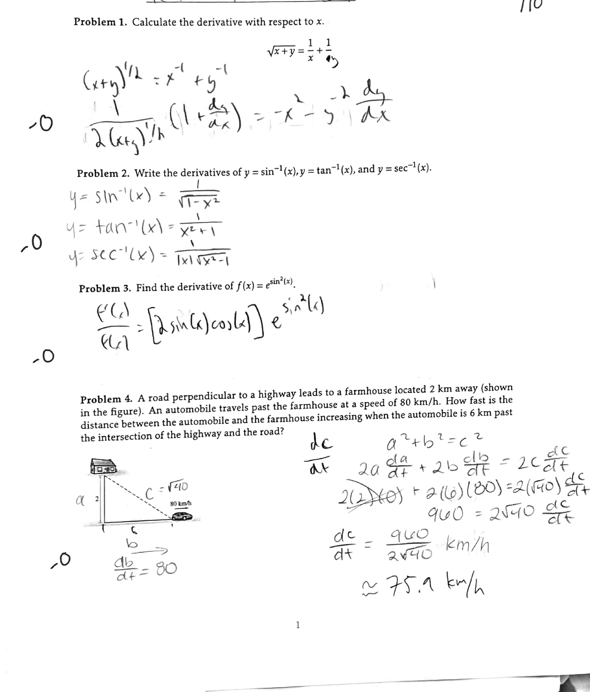 Derivative Quiz - MAT 136 - Studocu