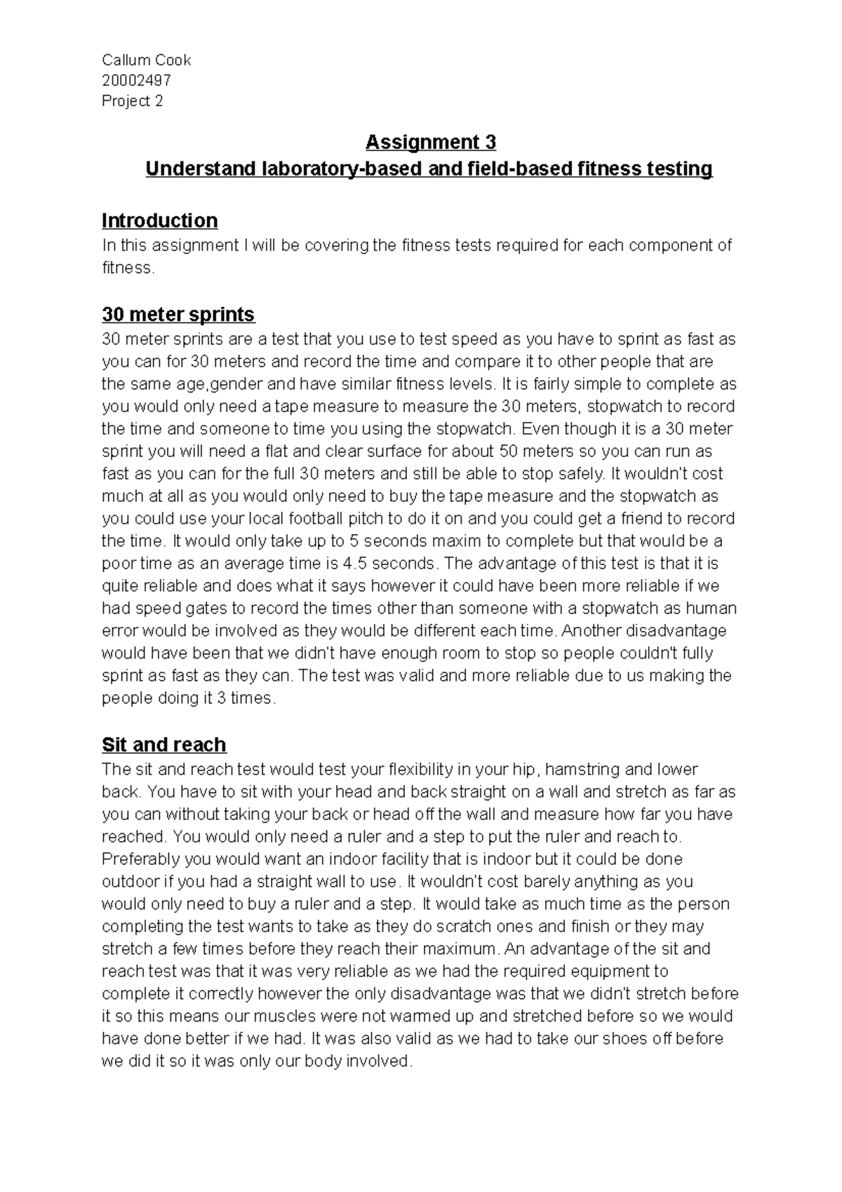Assignment 3 - sports - Callum Cook 20002497 Project 2 Assignment 3 ...