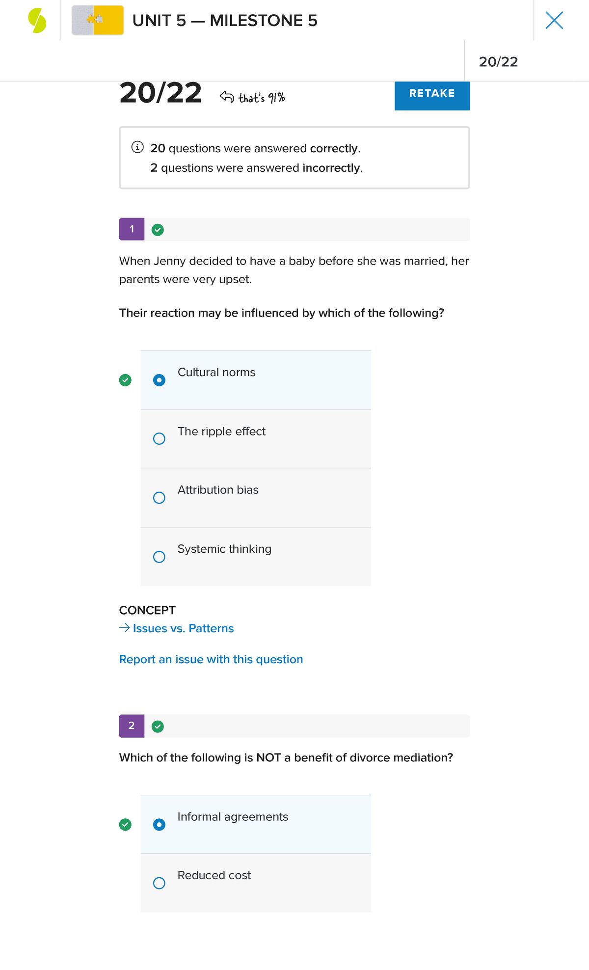 Sophia- Conflict Resolution Milestone 5 - 1 CONCEPT → Issues vs ...