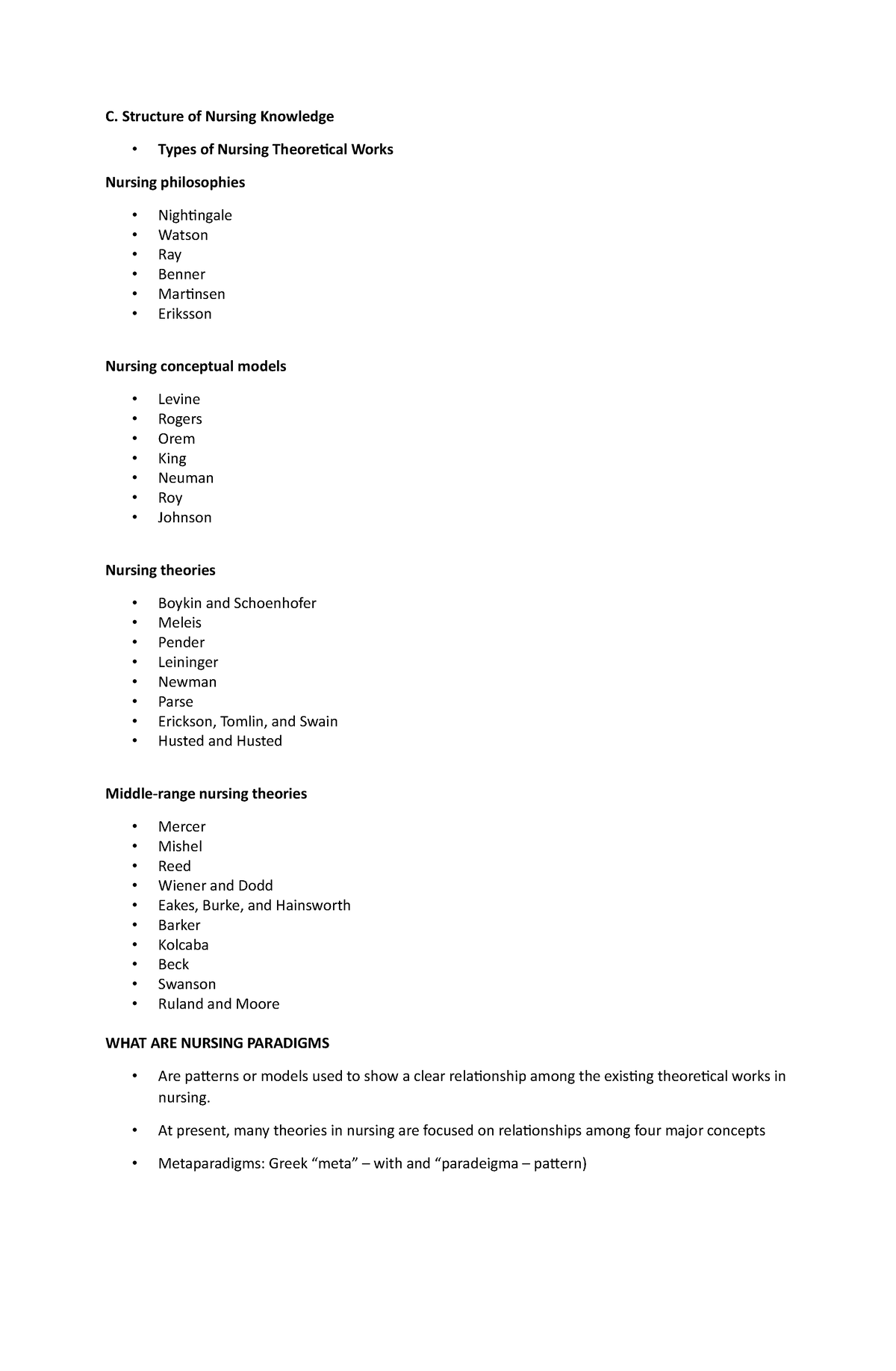 c-what-is-nursing-knowledge-c-structure-of-nursing-knowledge-types