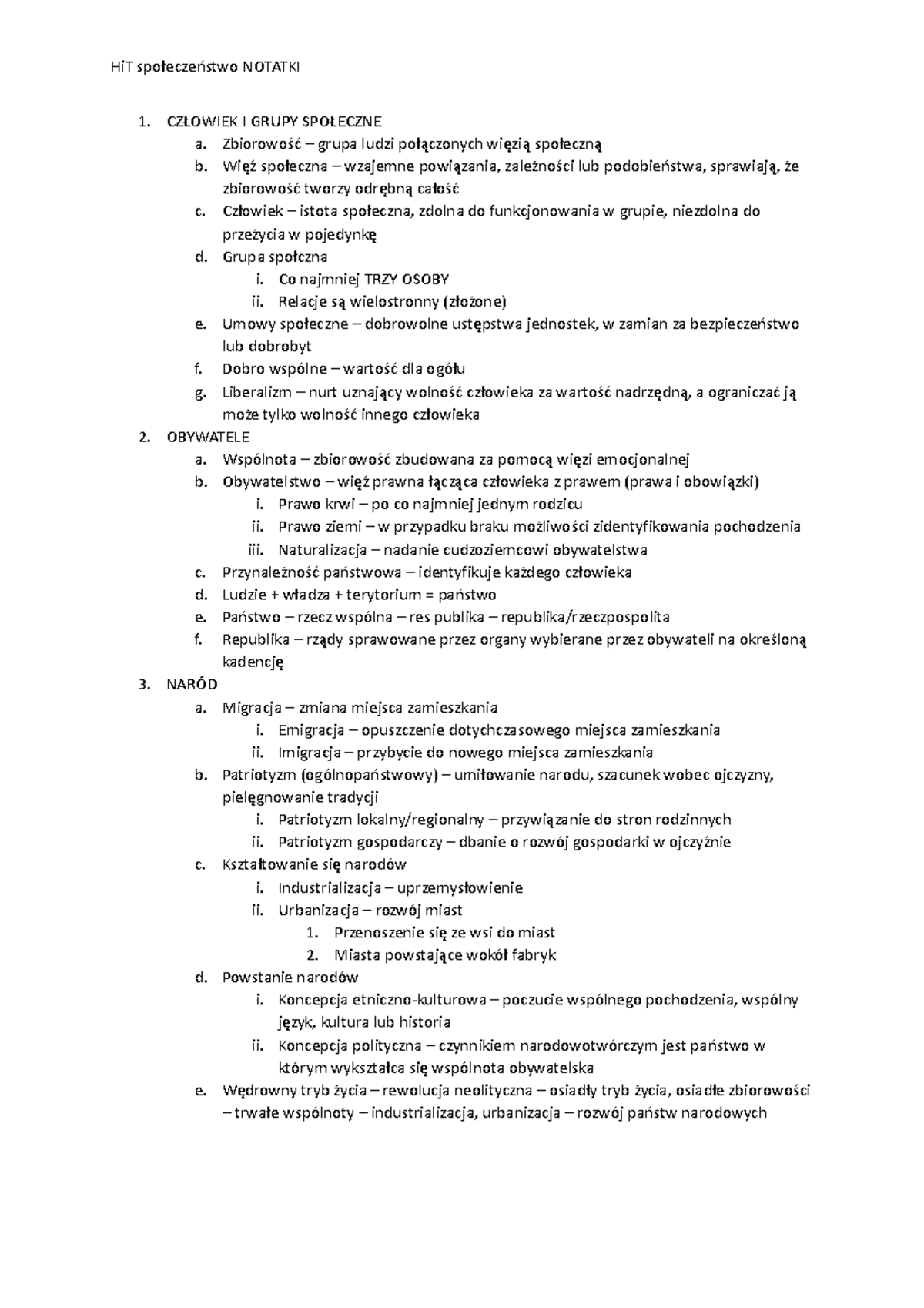 życie Społeczne Sprawdzian Klasa 8 www.studocu.com