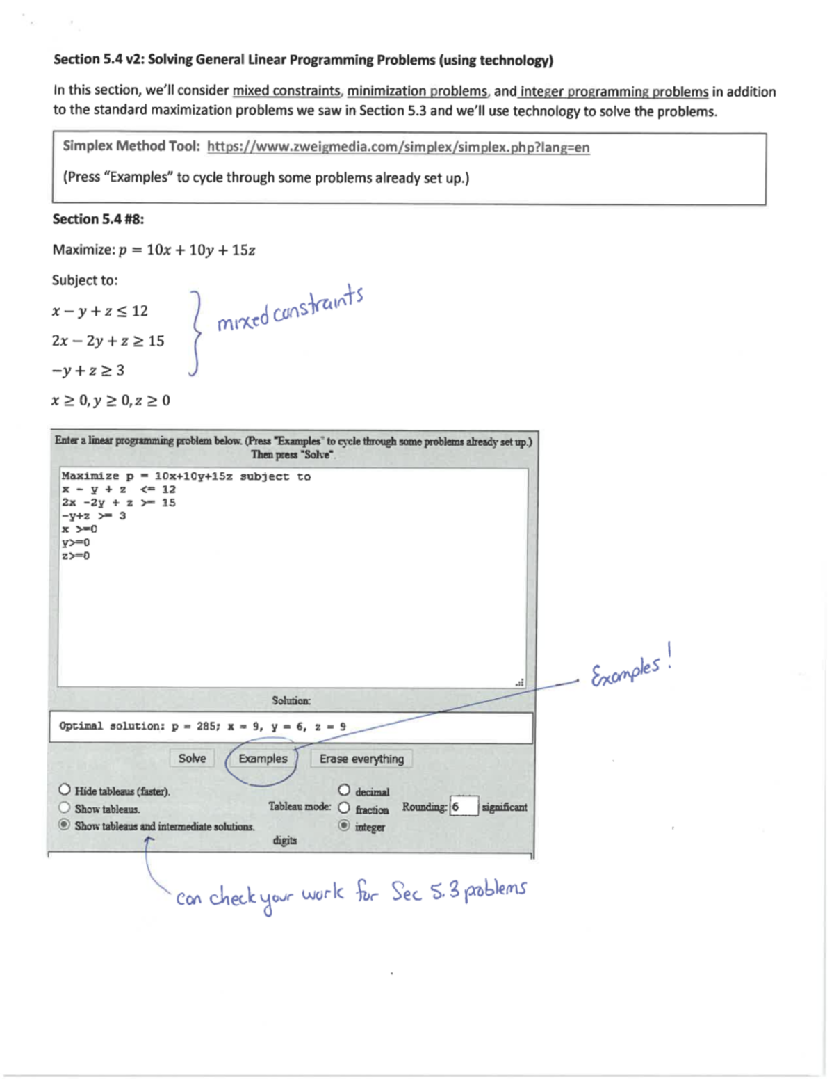 NKU MAT 114 Sec 5.4 Tech V2 Filled In Notes - MAT 114 - Studocu