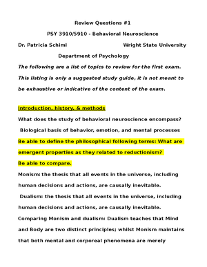 Chapter 5 - Notes - Chapter 5 Chapter 5 Stress And Physical And Mental ...