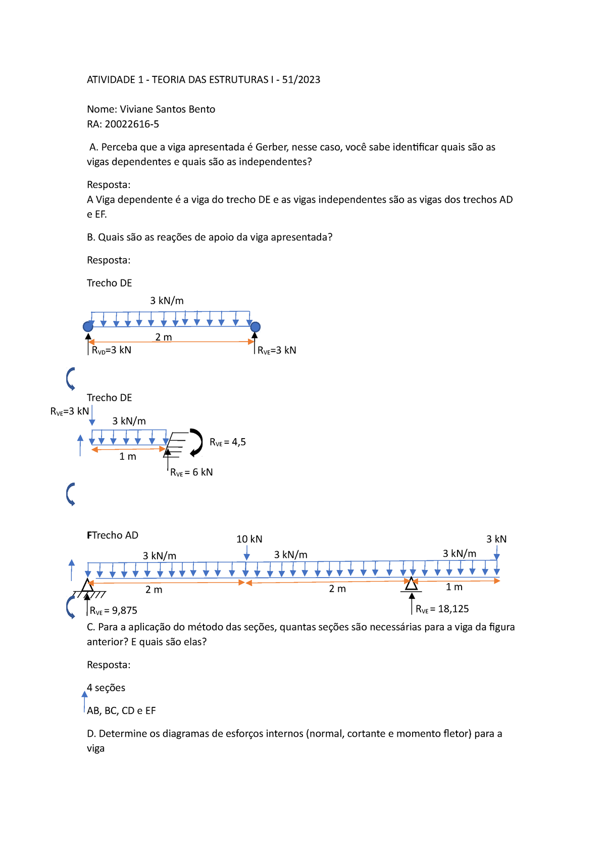 Atividade 1 Teoria Das Estruturas - ATIVIDADE 1 - TEORIA DAS ESTRUTURAS ...