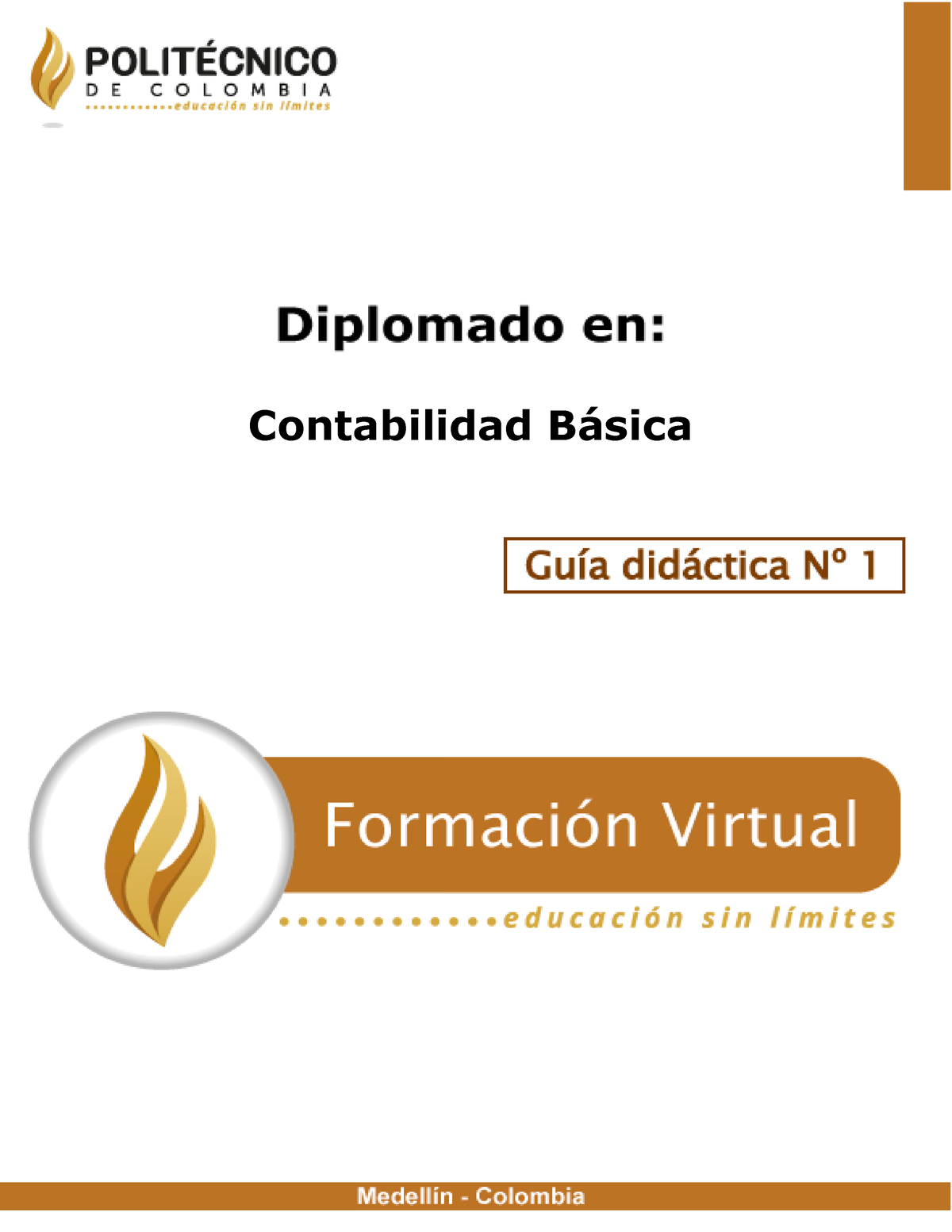 Guia Didáctica No. 1 Contabilidad - Contabilidad Básica DIPLOMADO EN ...