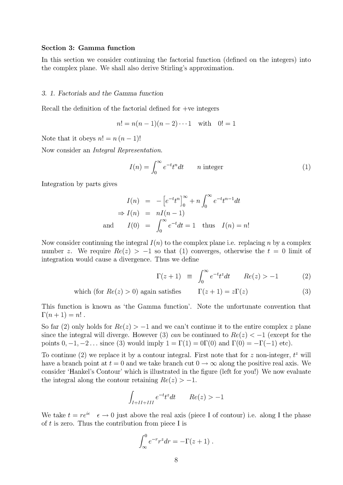 Lecture 03 about matheamtics - Section 3: Gamma function In this ...