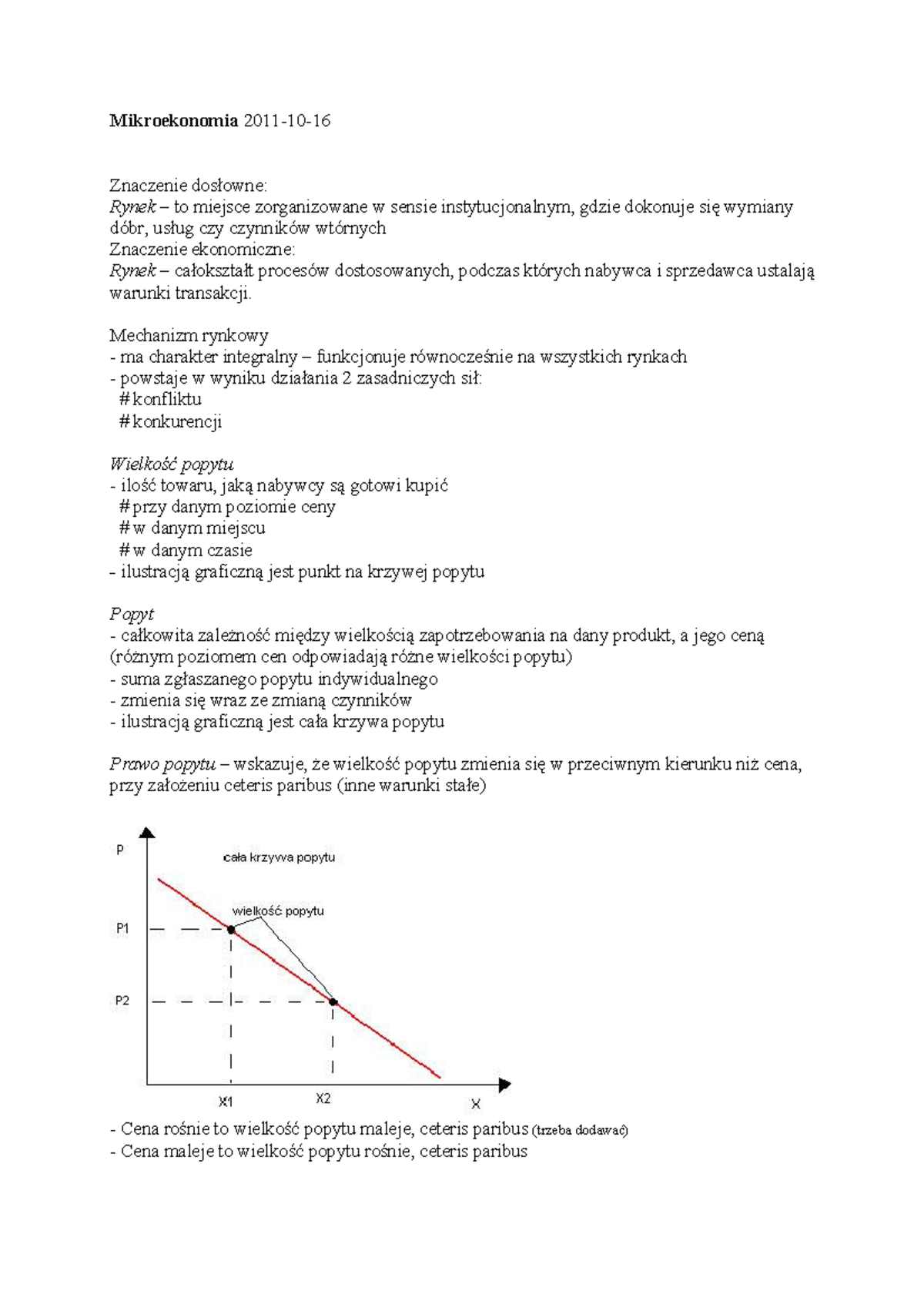 Mikroekonomia Notatki Całość - - Studocu