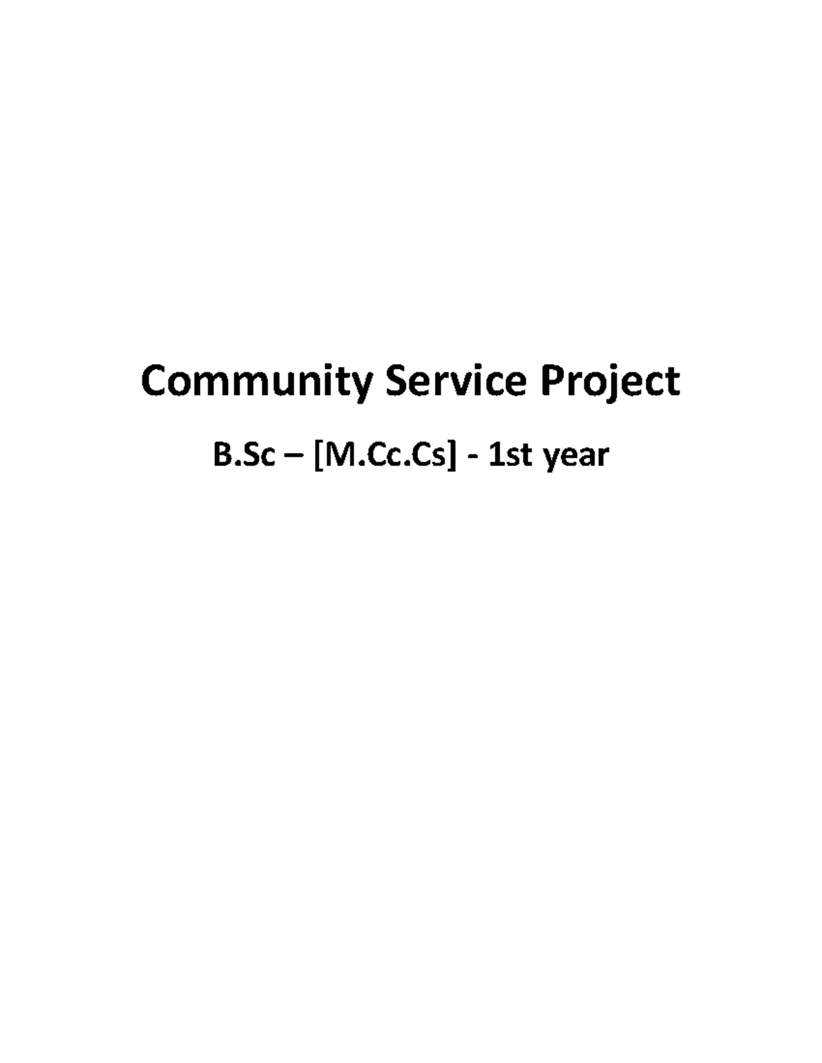Community Service Project Main Community Service Project B M Cc community-service-project-main-community-service-project-b-m-cc