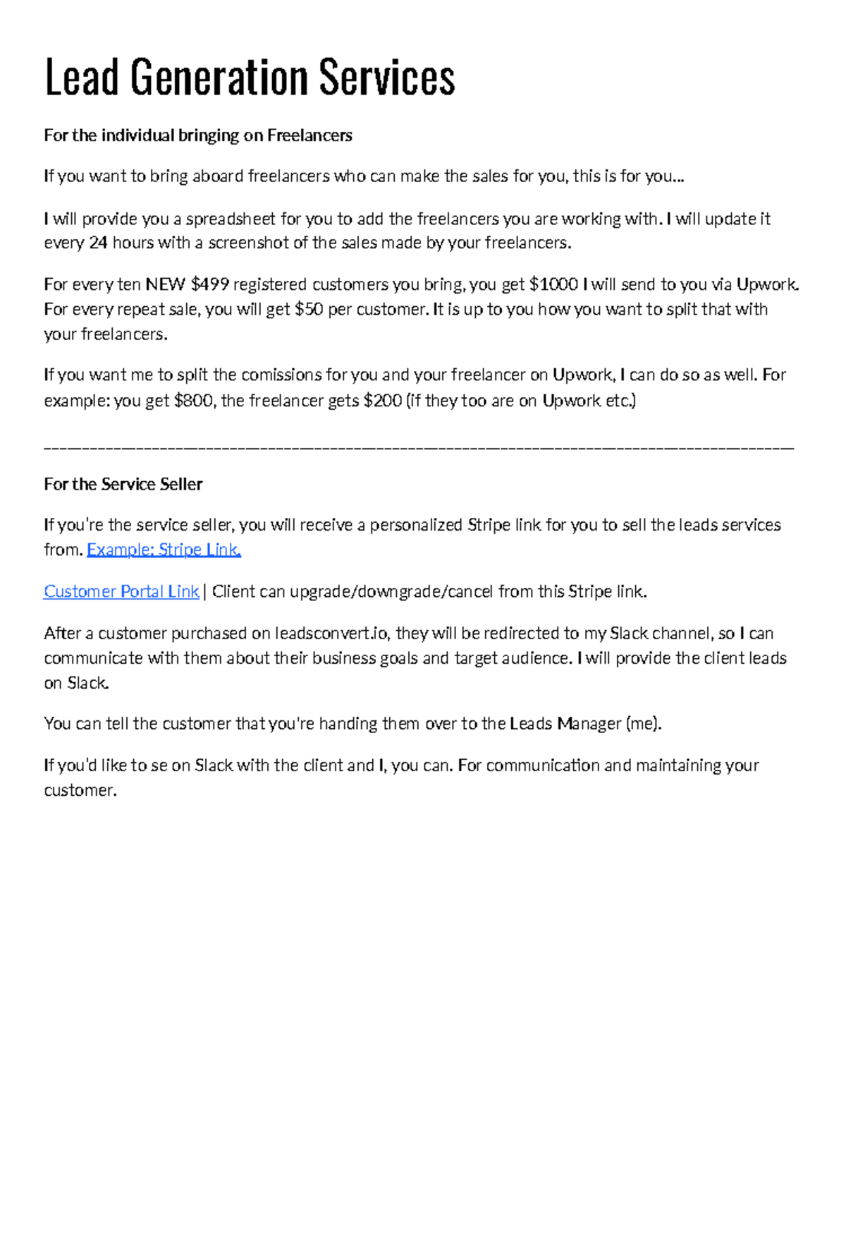 Lead Generation Services - .. I will provide you a spreadsheet for you ...