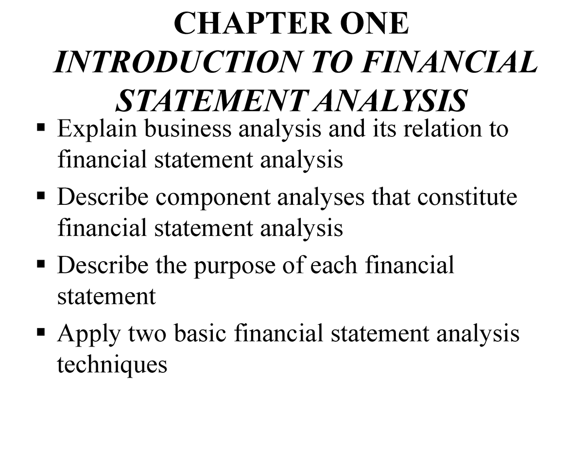 Chapter 1 - No Given - Explain Business Analysis And Its Relation To ...