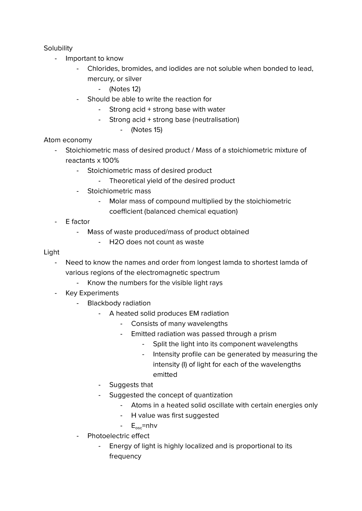 Chem-120 Notes - Solubility - Important to know - Chlorides, bromides ...