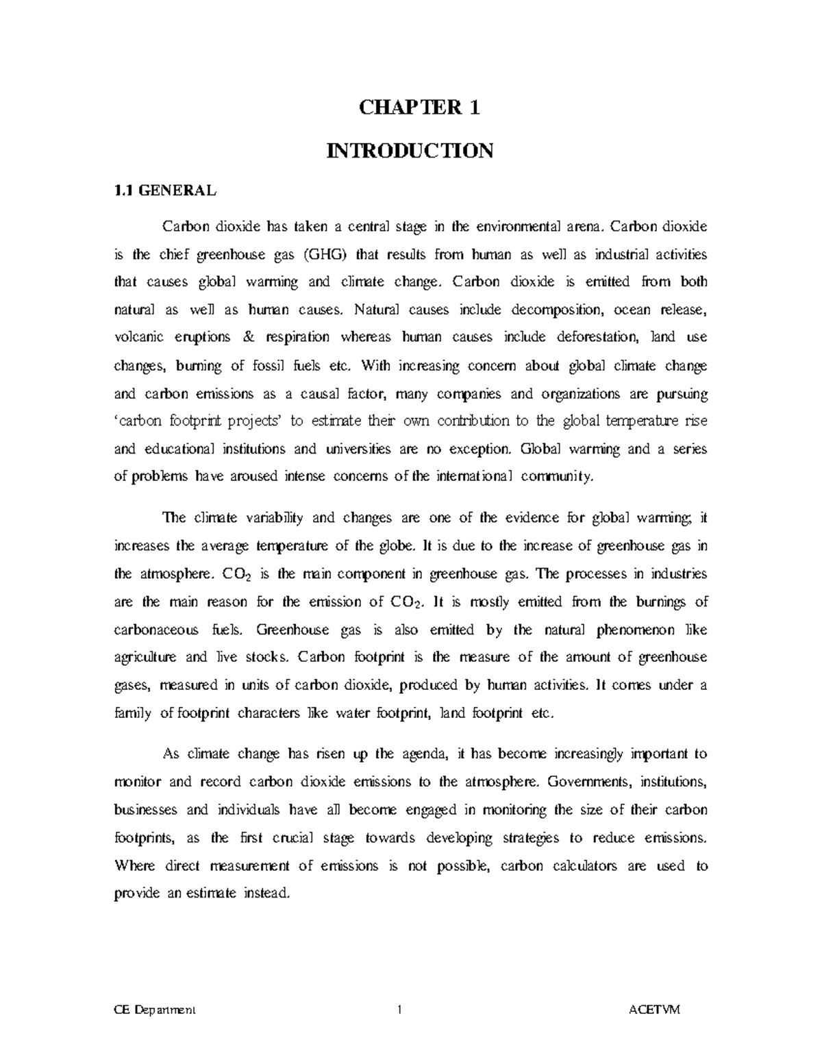 carbon footprint essay conclusion