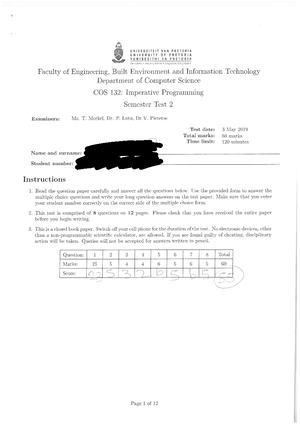 COS 132 Prac0 Specification - Department of Computer Science COS132 ...