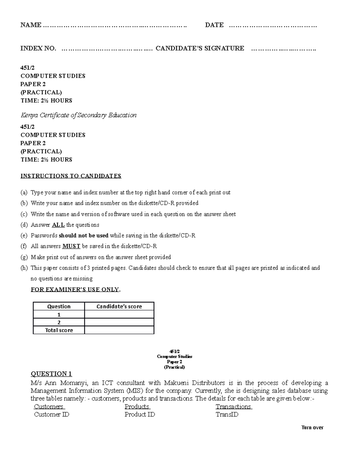 Comp p2 024 - Everything you need to know - NAME - Studocu