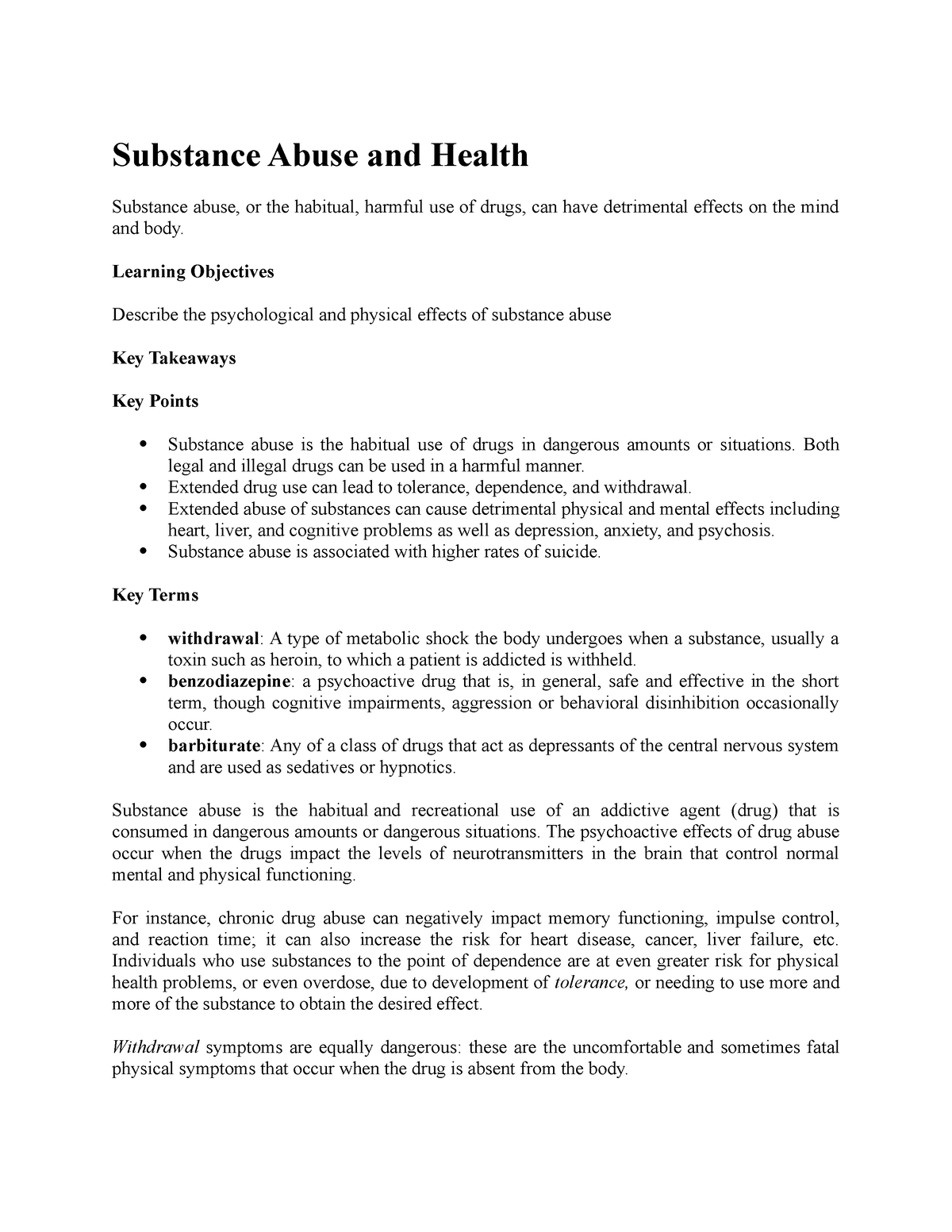 thesis on substance abuse pdf