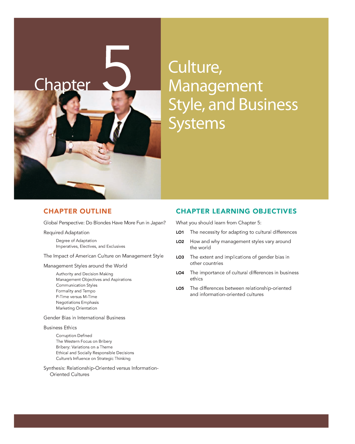 Ch 5 - Buku International Marketing - Culture, Management Style, And ...