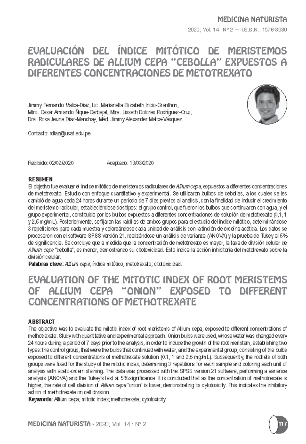 Dialnet-Evaluacion Del Indice Mitotico De Meristemos Radiculares ...