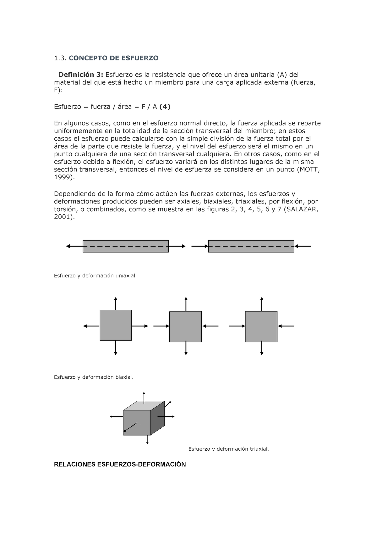 1 - Ccascsa - 1. CONCEPTO DE ESFUERZO Definición 3: Esfuerzo Es La ...