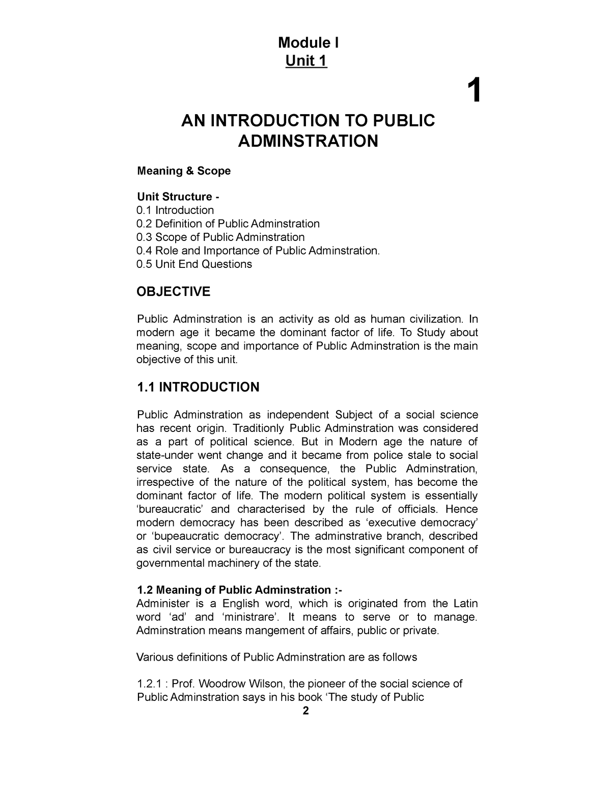 Module 1-2 - NSTP - Module I Unit 1 1 AN INTRODUCTION TO PUBLIC ...