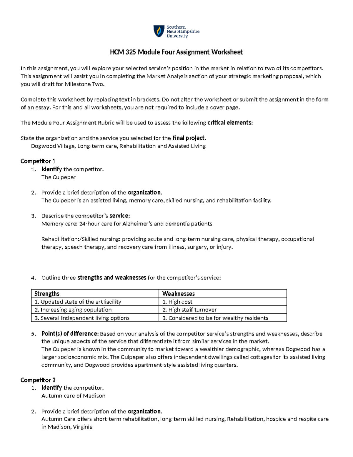 HCM 325 Module Four Marketing - HCM 325 Module Four Assignment ...