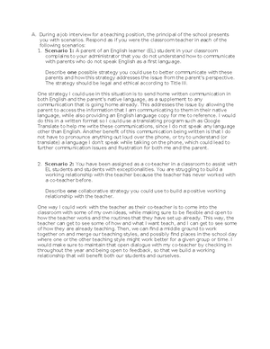 D090 Task 1 - D090 Task 1 - Ashleigh Pollan D090 Task 1 A. Identify ...