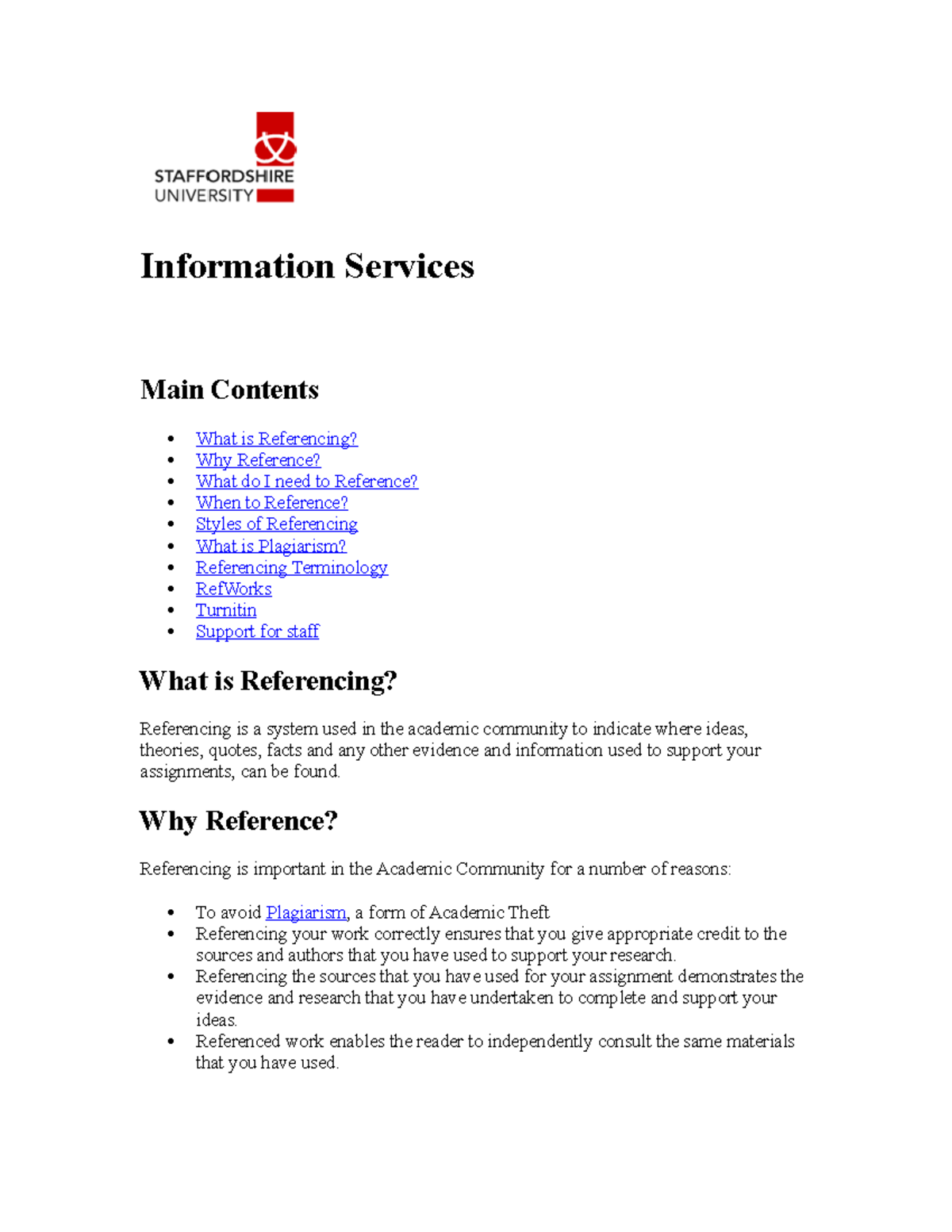 Havard referencing style - Information Services Main Contents What is ...