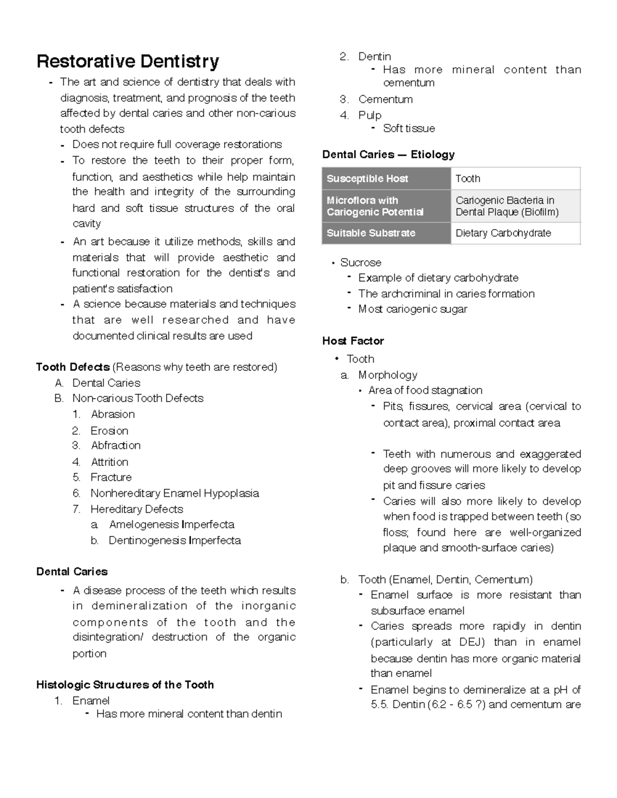 Introduction To Restorative Dentistry - Restorative Dentistry - The Art ...