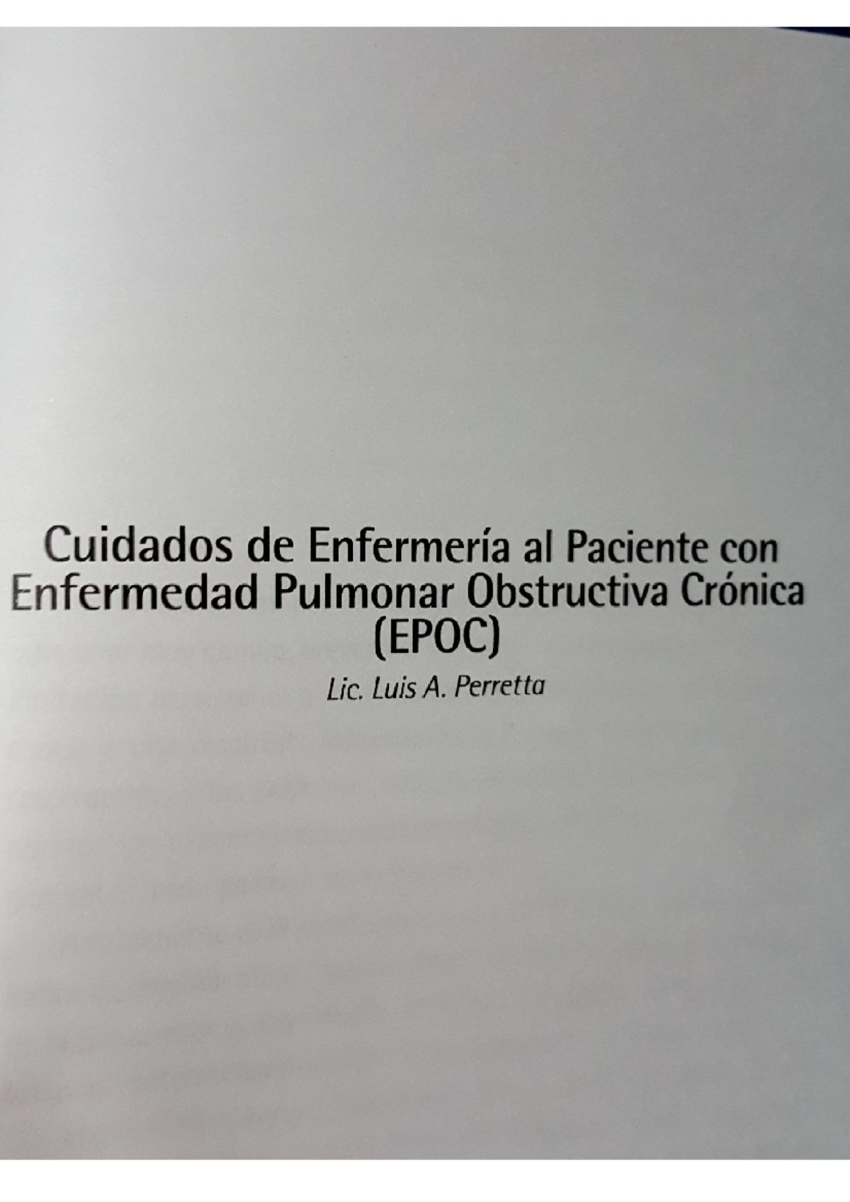 Cuidados De Enfermeria Al Paciente Con EPOC - Enfermeria En Salud ...